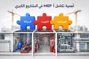 أهمية تكامل أنظمة MEP في المشاريع الكبرى في السعودية