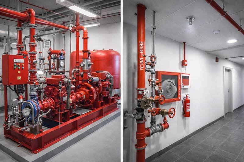 تصميم أنظمة مكافحة الحرائق في المباني وفق المعايير الهندسية