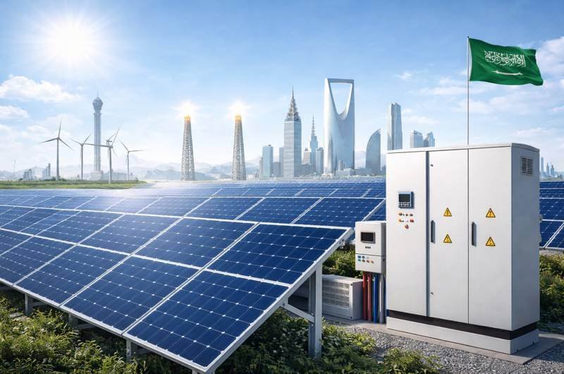 خدمات الطاقة الشمسية في السعودية – تصميم وتنفيذ أنظمة الطاقة المتجددة