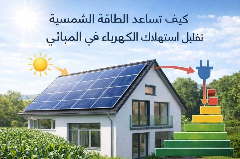 كيف تساعد الطاقة الشمسية على توفير الكهرباء في المنزل؟