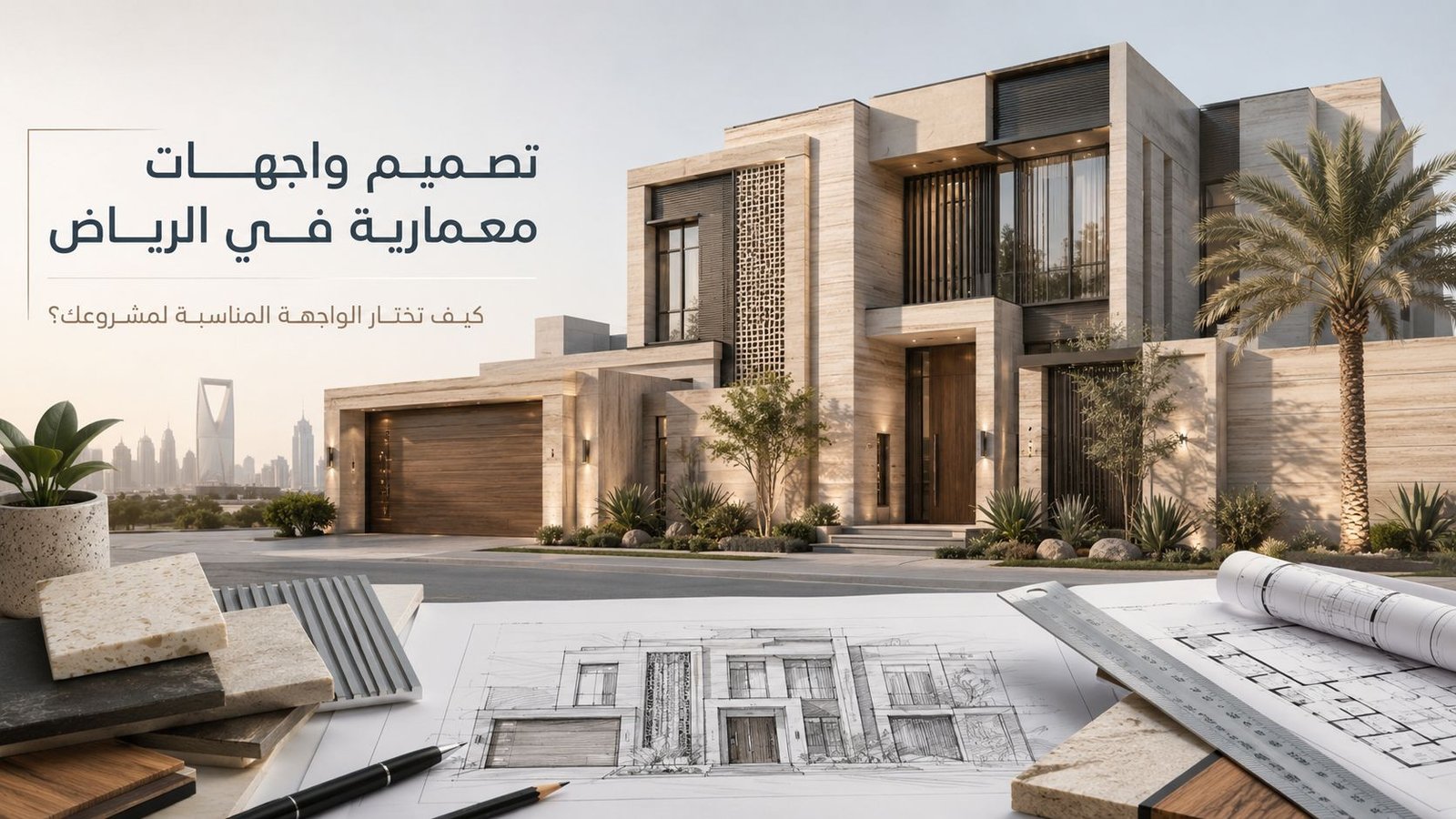 تصميم واجهات معمارية في الرياض: كيف تختار الواجهة المناسبة لمشروعك؟