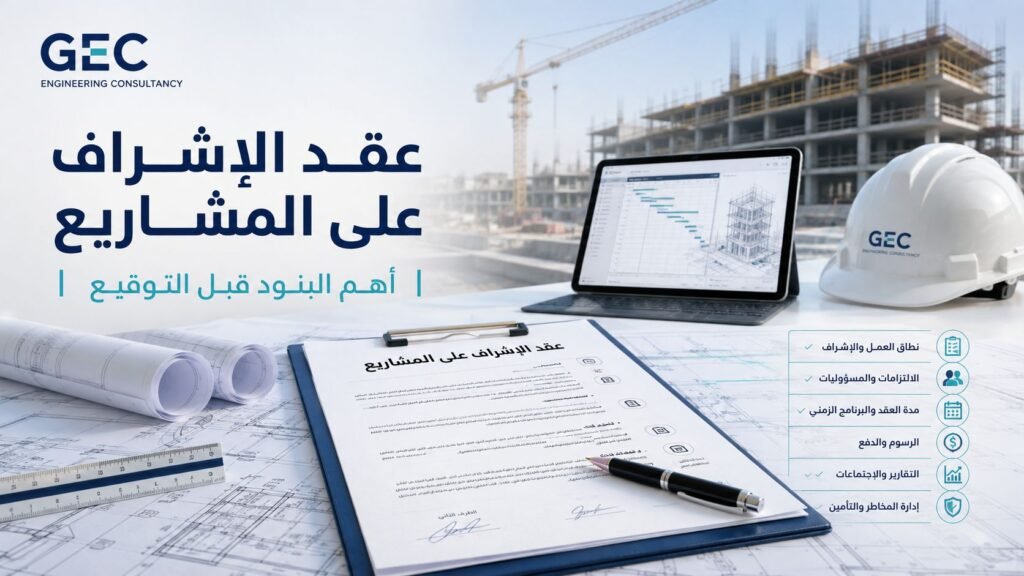 عقد الإشراف على المشاريع