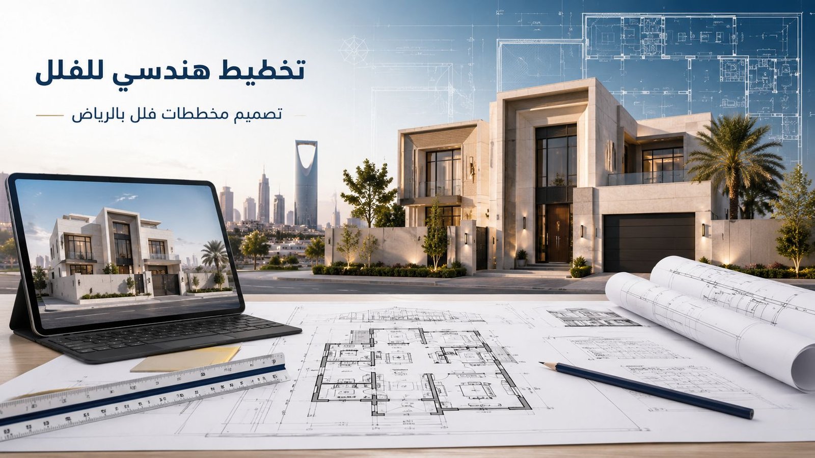 تخطيط هندسي للفلل وتصميم مخططات فلل بالرياض: دليل المالك قبل البناء