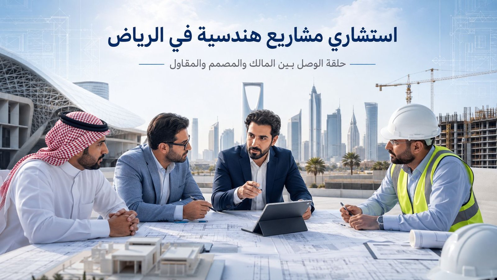استشاري مشاريع هندسية في الرياض: دوره بين المالك والمصمم والمقاول