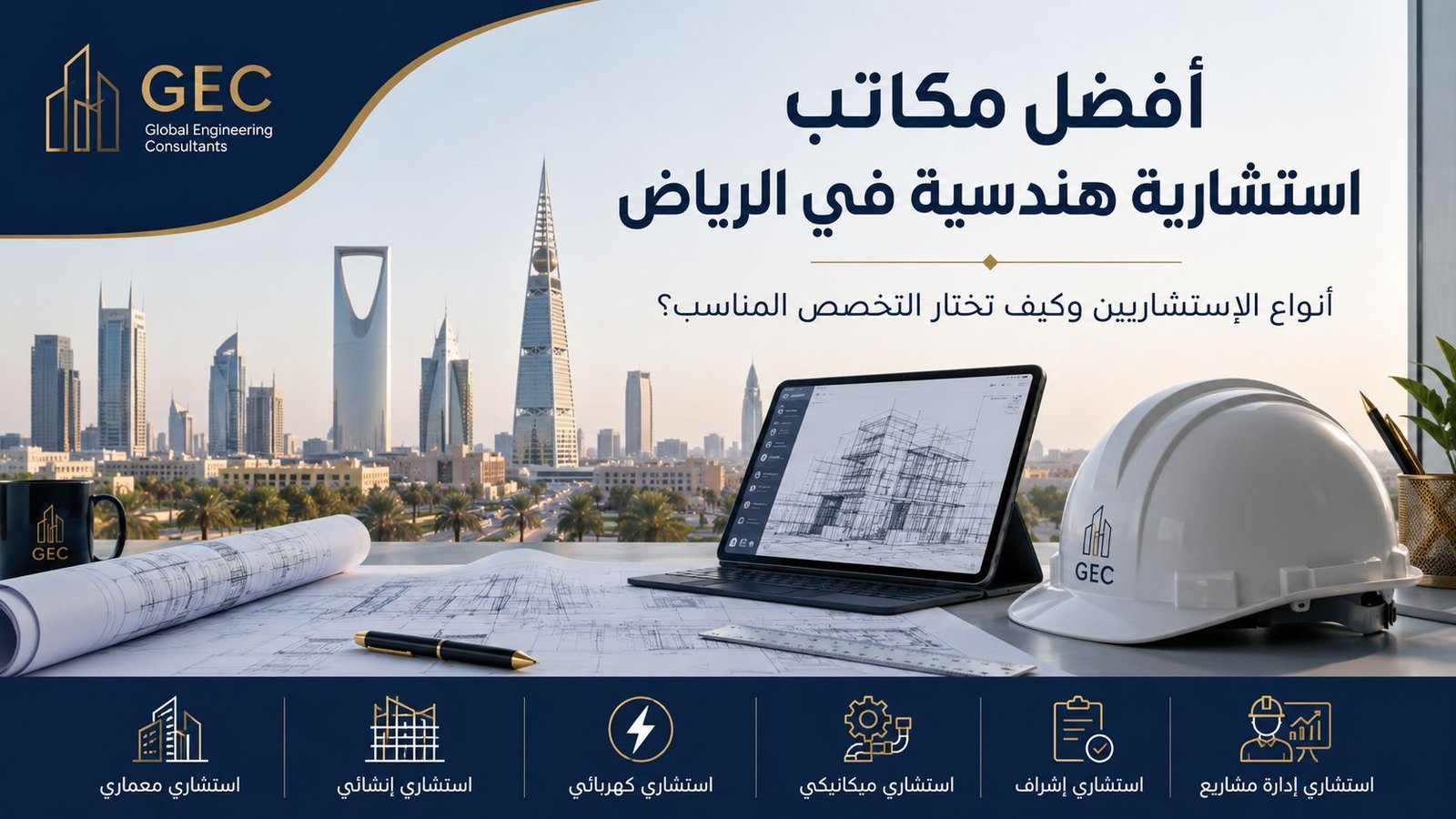 أفضل مكاتب استشارية هندسية في الرياض: أنواع الاستشاريين وكيف تختار التخصص المناسب؟