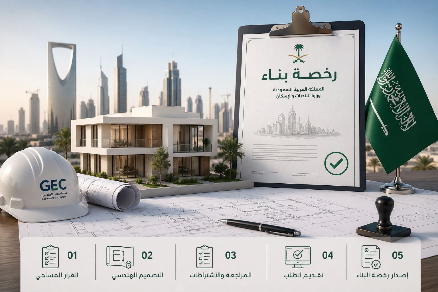 إصدار رخصة بناء في السعودية: الخطوات والمتطلبات ودور المكتب الهندسي
