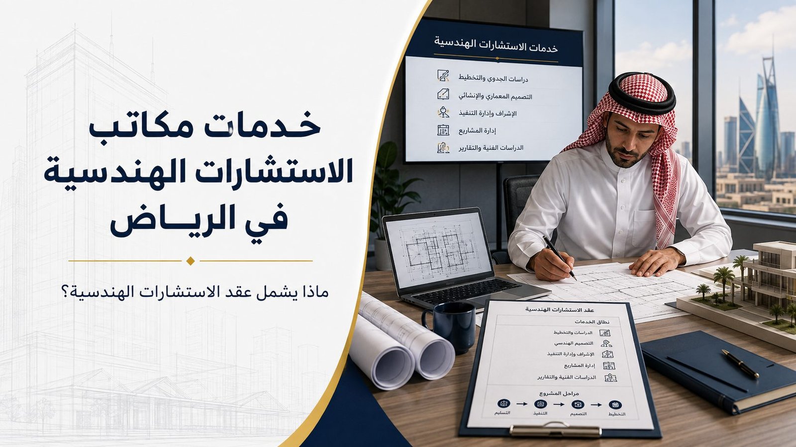 خدمات مكاتب الاستشارات الهندسية في الرياض: ماذا يشمل عقد الاستشارات الهندسية؟