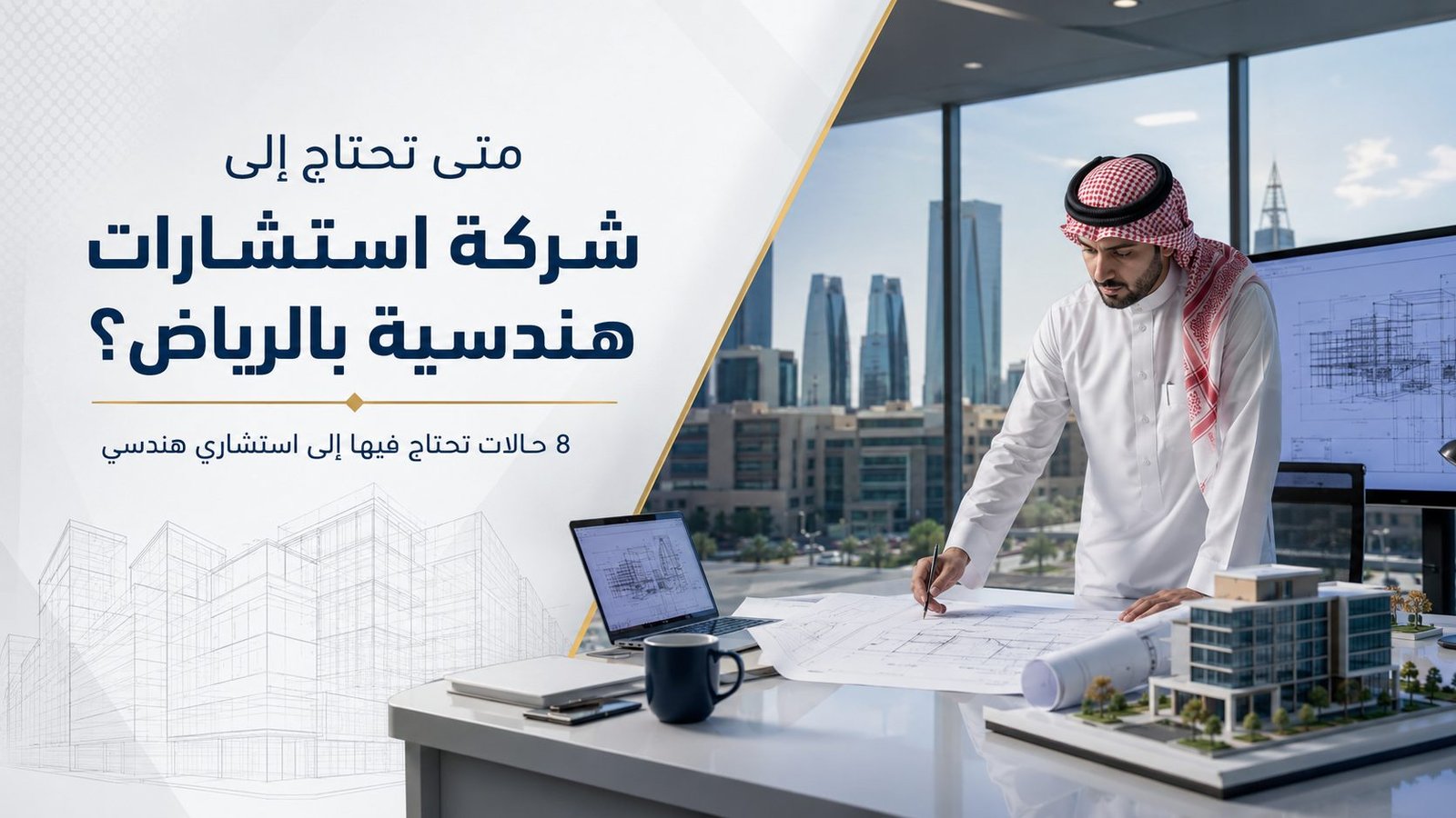 متى تحتاج إلى شركة استشارات هندسية بالرياض؟ 8 حالات تحتاج فيها إلى استشاري هندسي
