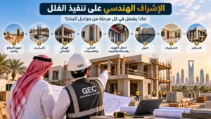 الإشراف الهندسي على تنفيذ الفلل