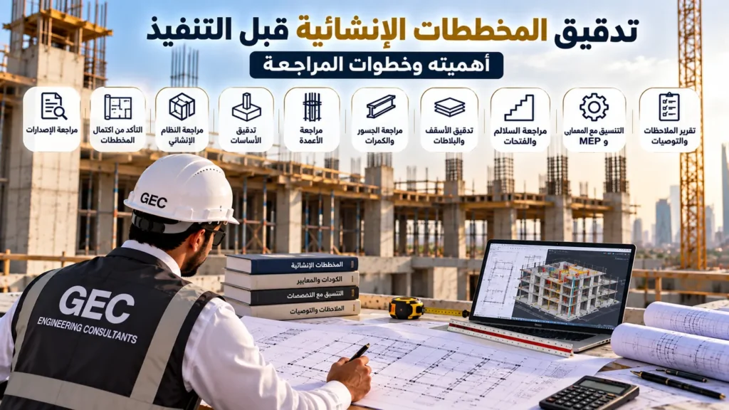 تدقيق المخططات الإنشائية قبل التنفيذ خطوات وأهمية المراجعة