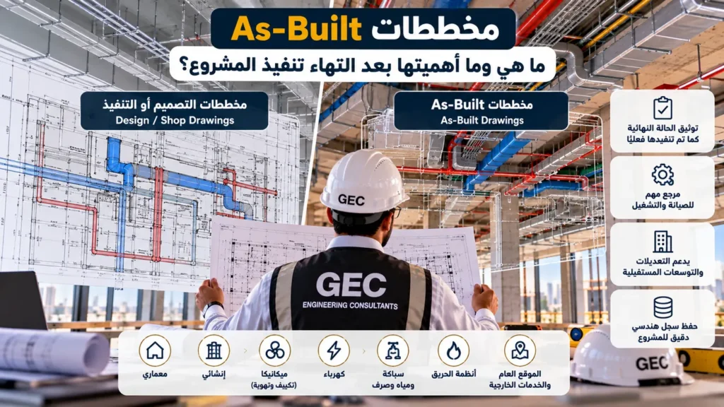 مخططات As-Built ما هي وأهميتها بعد انتهاء المشروع؟